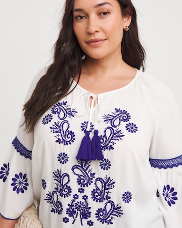 Joe Browns Santorini Embroidered Boho Tunic
