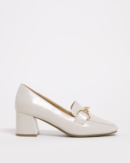 Flexible Block Heel Loafer with Trim - Extra Wide Fit (EEE)