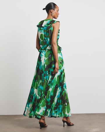 Joanna Hope Ruffle Pleated Dress
