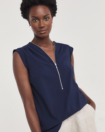 Zip Front Top