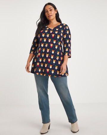 Joe Browns Christmas Corgi Jersey Tunic