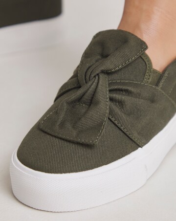 Zen Slip On Trainer With Twist Detail - Extra Wide Fit (EEE)