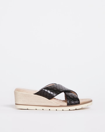 Cushion Walk Crossover Wedge Mule E Fit