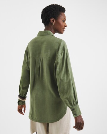 Linen Mix Long Sleeve Shirt