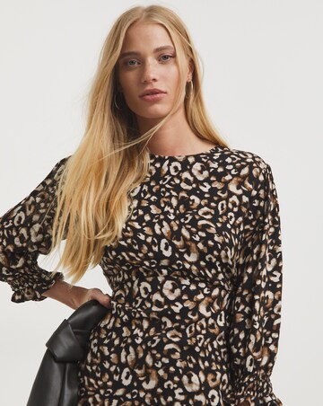 Animal Print Tea Top
