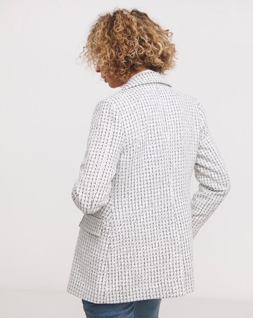 Easy Double Breasted Boucle Blazer