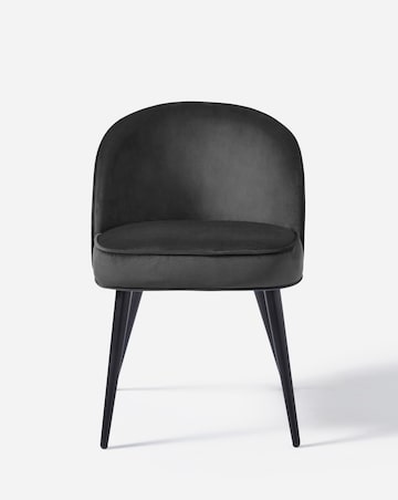 Colton Glass Dining Table with 4 Emilie Velvet Chairs