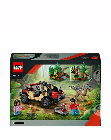 LEGO Jurassic World Raptor Off-Road Escape Velociraptor Toy Dinosaur 76972