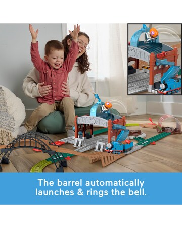 Thomas & Friends Load & Launch Barrel Delivery Set Motorized Toy Train