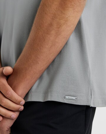 Folio Mercerised Supima Zip Polo-Grey