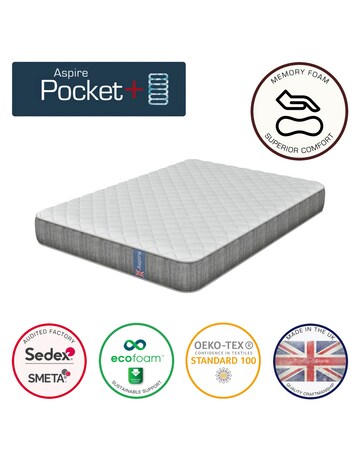 Aspire Muscle Recovery Pocket+ Memory Hybrid Mattress