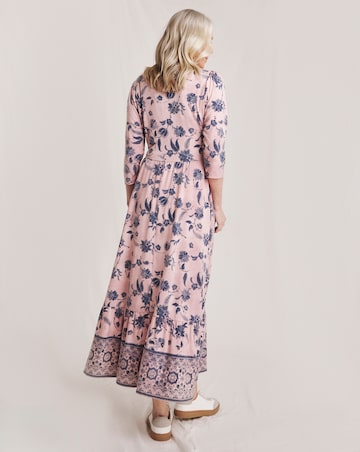 Julipa Key Hole Jersey Midi Dress