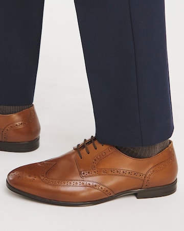 Formal Leather Brogue Extra Wide Fit