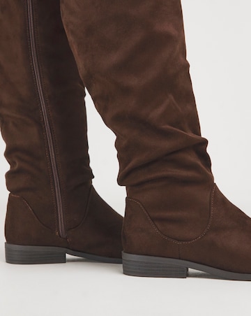 Evren Ruched Boot - Standard Fit (D) & Standard Calf