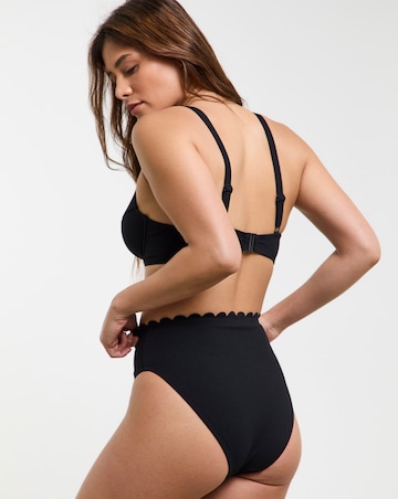 MAGISCULPT Medium Control Contour Me Scalloped High Waist Bikini Bottoms
