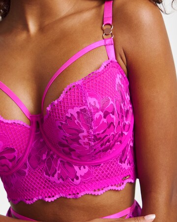 Figleaves Curve Amore Padded Balcony Bra B-F - Magenta