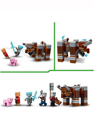 LEGO Minecraft The Pillager Outpost and Ravager, Village Building Toy 21278