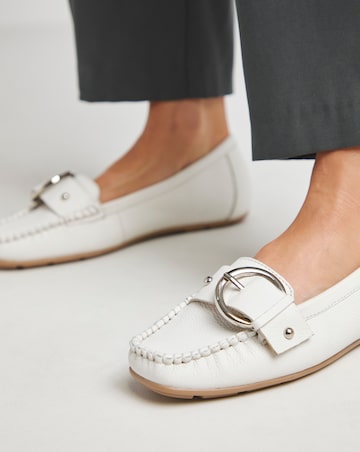 Galore Leather Driving Moccasin - Extra Wide Fit (EEE)