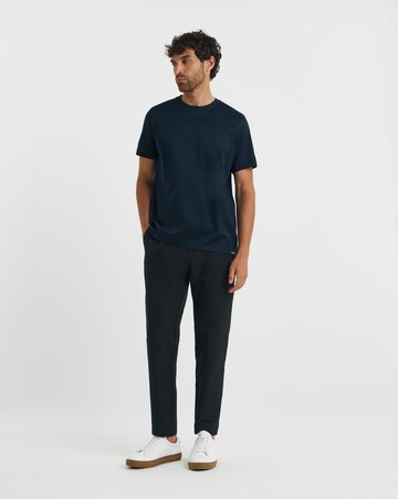 Folio Mercerised Supima Cotton T-Shirt-Navy