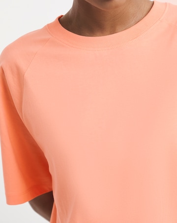 Pure Cotton Crew Neck Raglan T-shirt