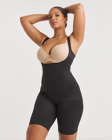 Naomi&Nicole Unbelievable Comfort Firm Control Torsette Thigh Slimmer Black