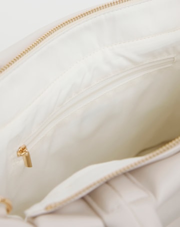 Ecru Soft Volume Padded Tote Bag