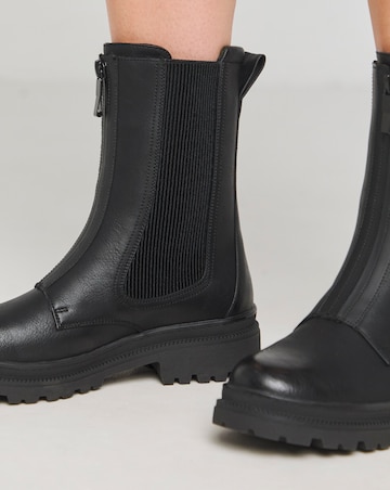 Heavenly Feet Aldina Zip Up Boot Wide E Fit