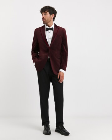 Velvet Satin Lapel Blazer Regular