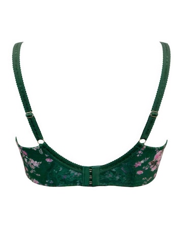 Pour Moi Bliss Full Cup Wired Non Pad Side Support Bra Forest/Floral