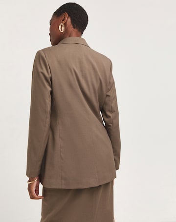 Neutral Single Breasted Blazer