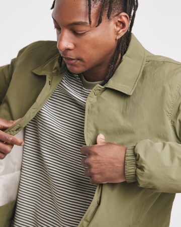 Khaki Shower Resistant Lightweight Padded Jacket