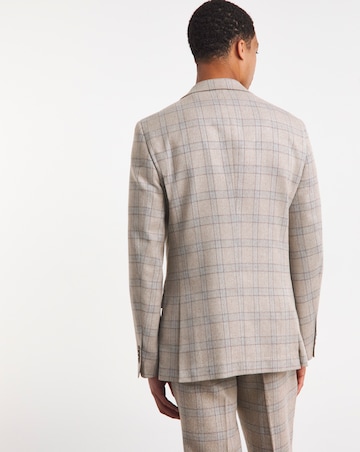 Stone Heritage Check Reg Fit Suit Jacket