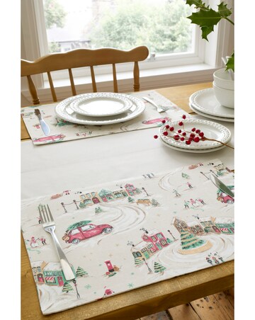Christmas Town 4 Pack Placemats