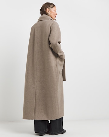 Neutral Longline Scarf Coat