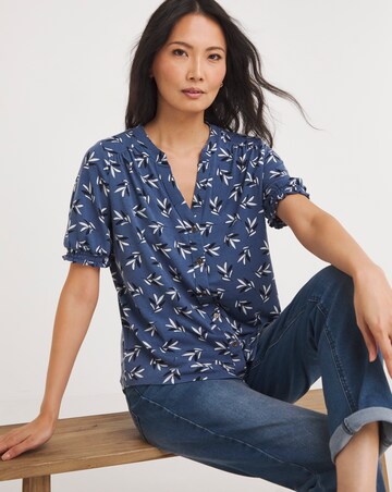 Julipa Button Through Jersey Top