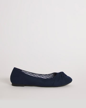 Nova Twist Front Ballerina Shoes Extra Wide EEE Fit