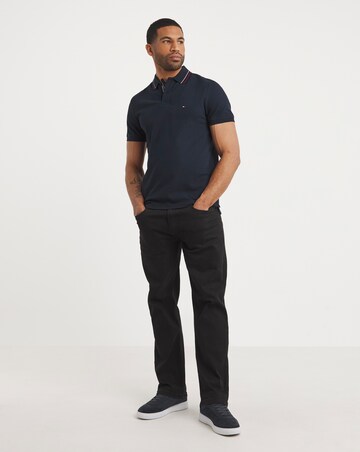 Tommy Hilfiger Short Sleeve Placket Polo - Navy