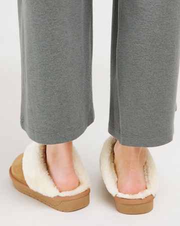 Albza Suede Closed Toe Slippers - Extra Wide Fit (EEE)