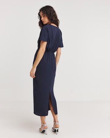 Joanna Hope Draped Midi Dress