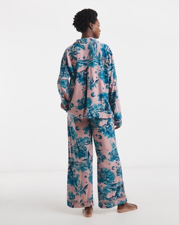 Figleaves Printed Viscose Pyjama Set