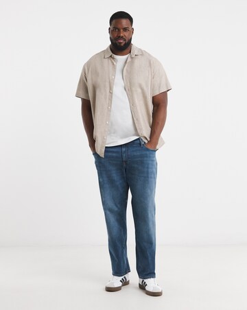 Jack & Jones Loose Tapered Fit Mike Jeans in Mid Blue