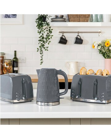 Russell Hobbs 26053 Textured Honeycomb Grey Kettle