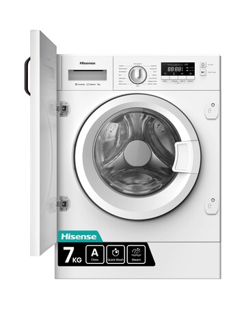 Hisense 3 Series WF3M741BWI Integrated 7kg Washing Machine 1400rpm White