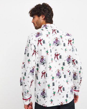 Joe Browns Merry Rockmas Christmas Shirt Long Length