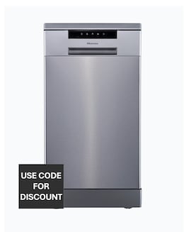 Hisense HS523E15XUK Dishwasher, E rated, 10 place setting