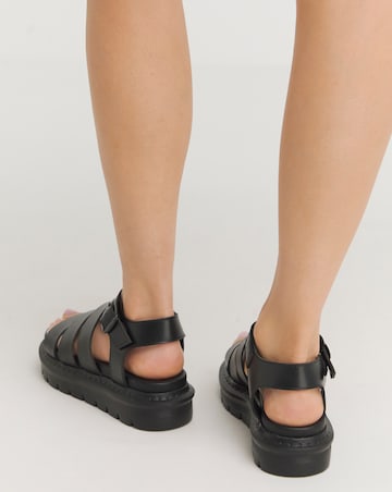 Heavenly Feet Saffron Fisherman Chunky Sandals Ex Wide Fit