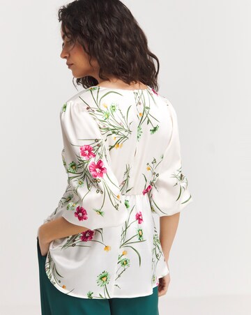 Joanna Hope Ruched Front Blouse