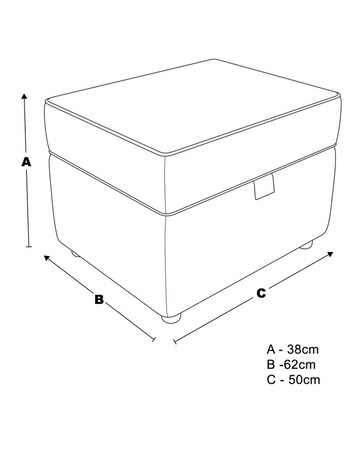 Baxter Fabric Storage Footstool
