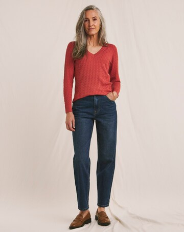Julipa Cable V Neck Jumper