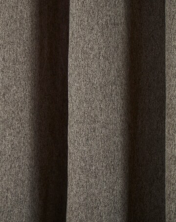 Brushed Pair of Eyelet Curtains